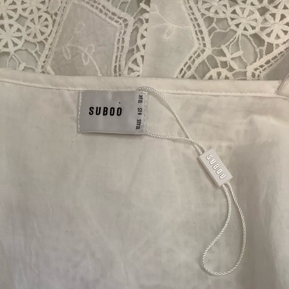 Suboo Prairie White Lace Playsuit/Romper Sz-6 - Picture 7 of 7